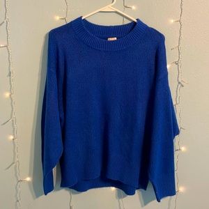 Deep blue sweater